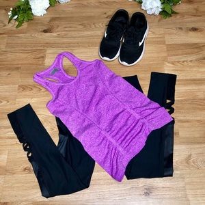Athleta Purple Fast Track Muscle Tank